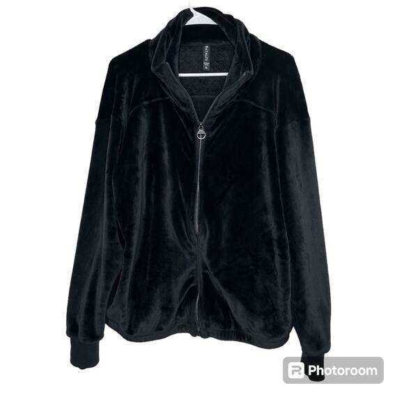 Athleta Double Cozy Karma Recover Plush Zip Jacket Back XL - Picture 2 of 7